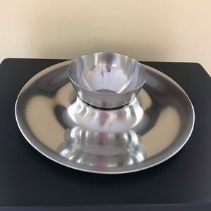 Selandia 18/8 Stainless Steel Chip n Dip Tray Set